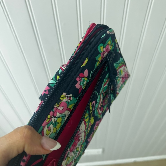 Vera Bradley Petal Paisley Turnlock Multicolor Floral Quilted Wallet - Picture 5 of 5